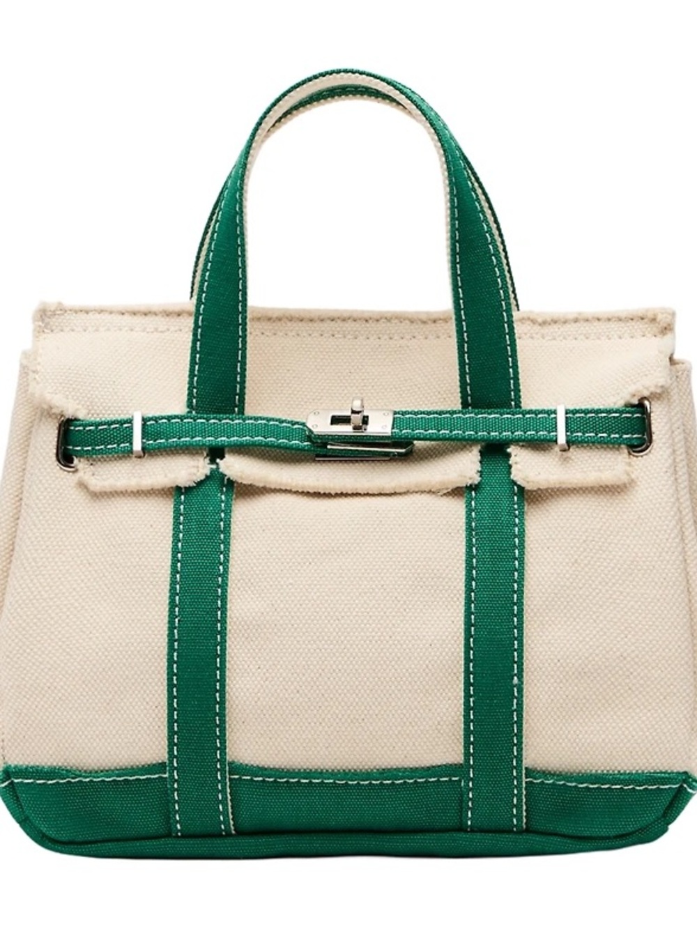 Sunwin Madaket Mini Classic Tote Kelly Green Natural